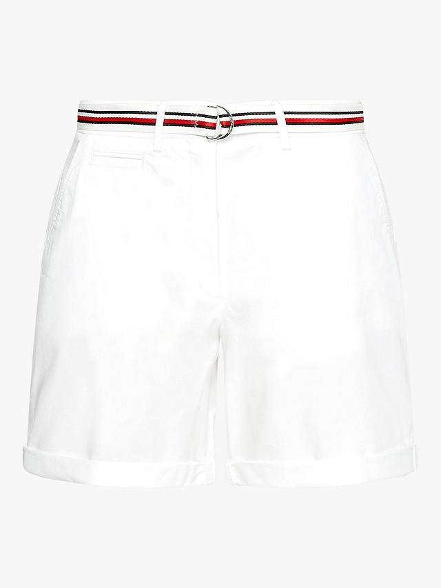 Tommy Hilfiger Mid Rise Chino Shorts, Optic White