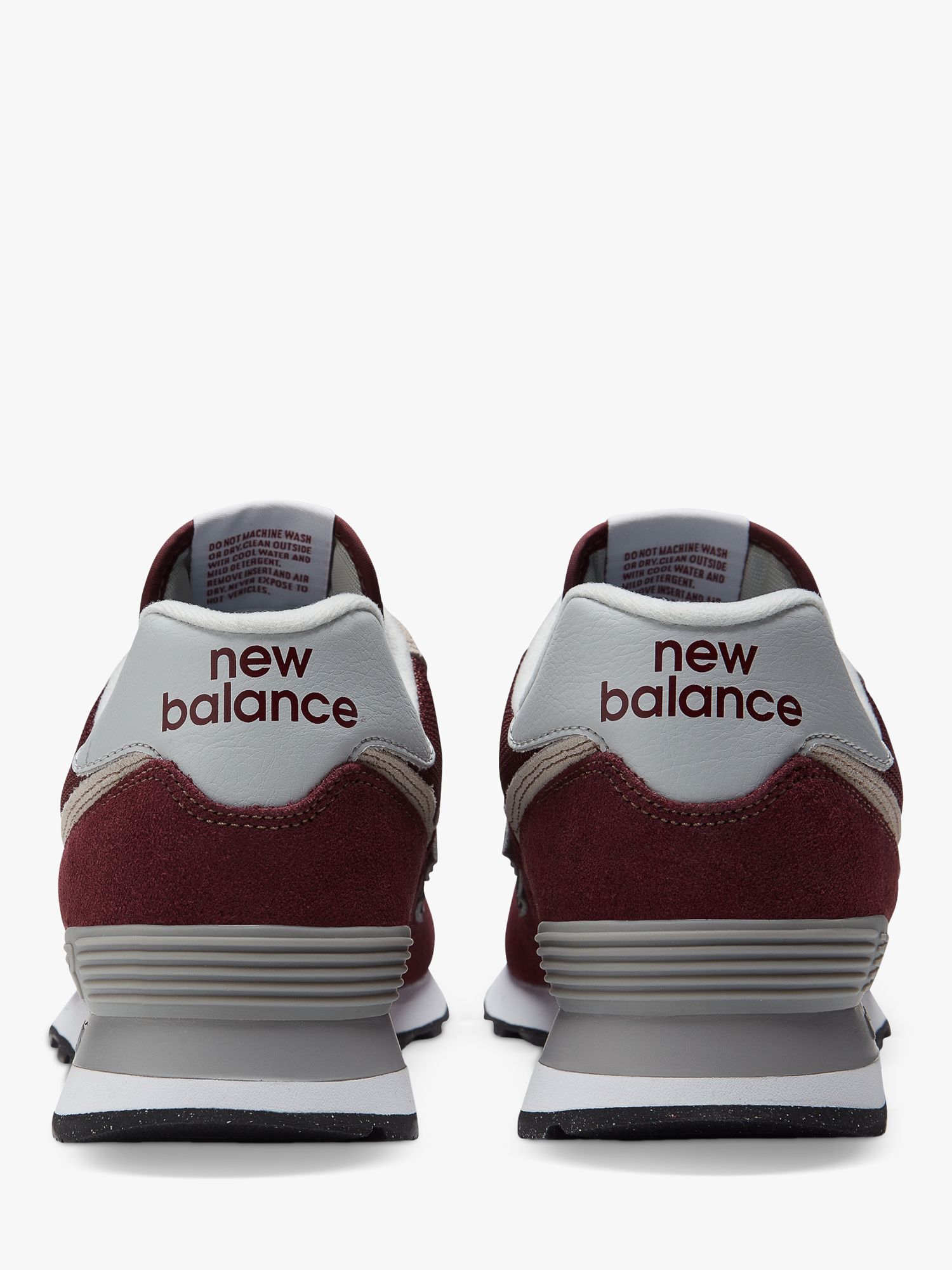 Cilios granja cerveza negra New Balance 574 Suede Trainers, Red at John Lewis & Partners