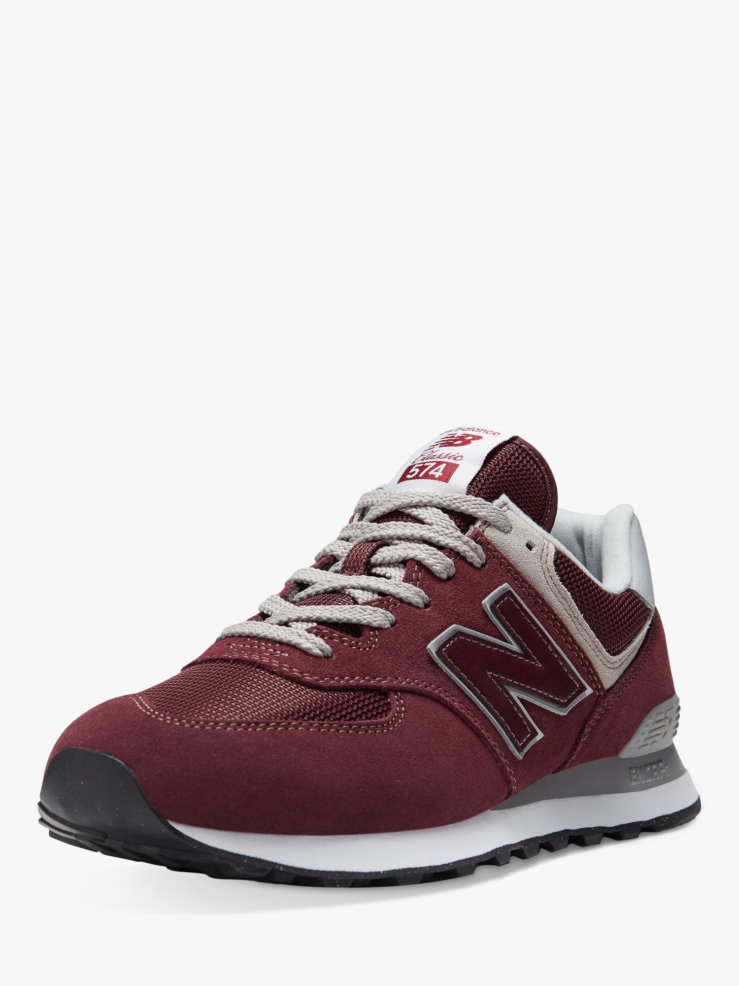 juni barst constant New Balance 574 Suede Trainers, Red at John Lewis & Partners
