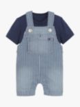 Tommy Hilfiger Baby Stripe Dungarees and T-Shirt Set, Twilight Navy