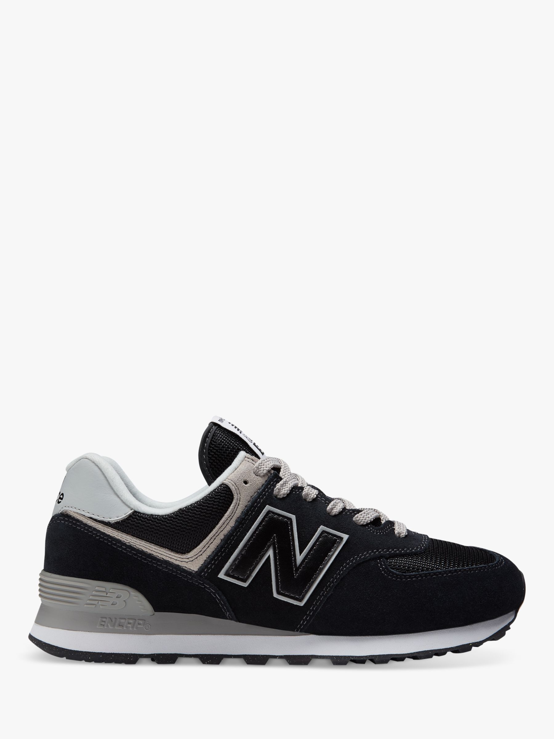 alfombra Rey Lear emergencia New Balance 574 Trainers, Black at John Lewis & Partners