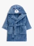 John Lewis Baby Seal Hood Robe, Blue