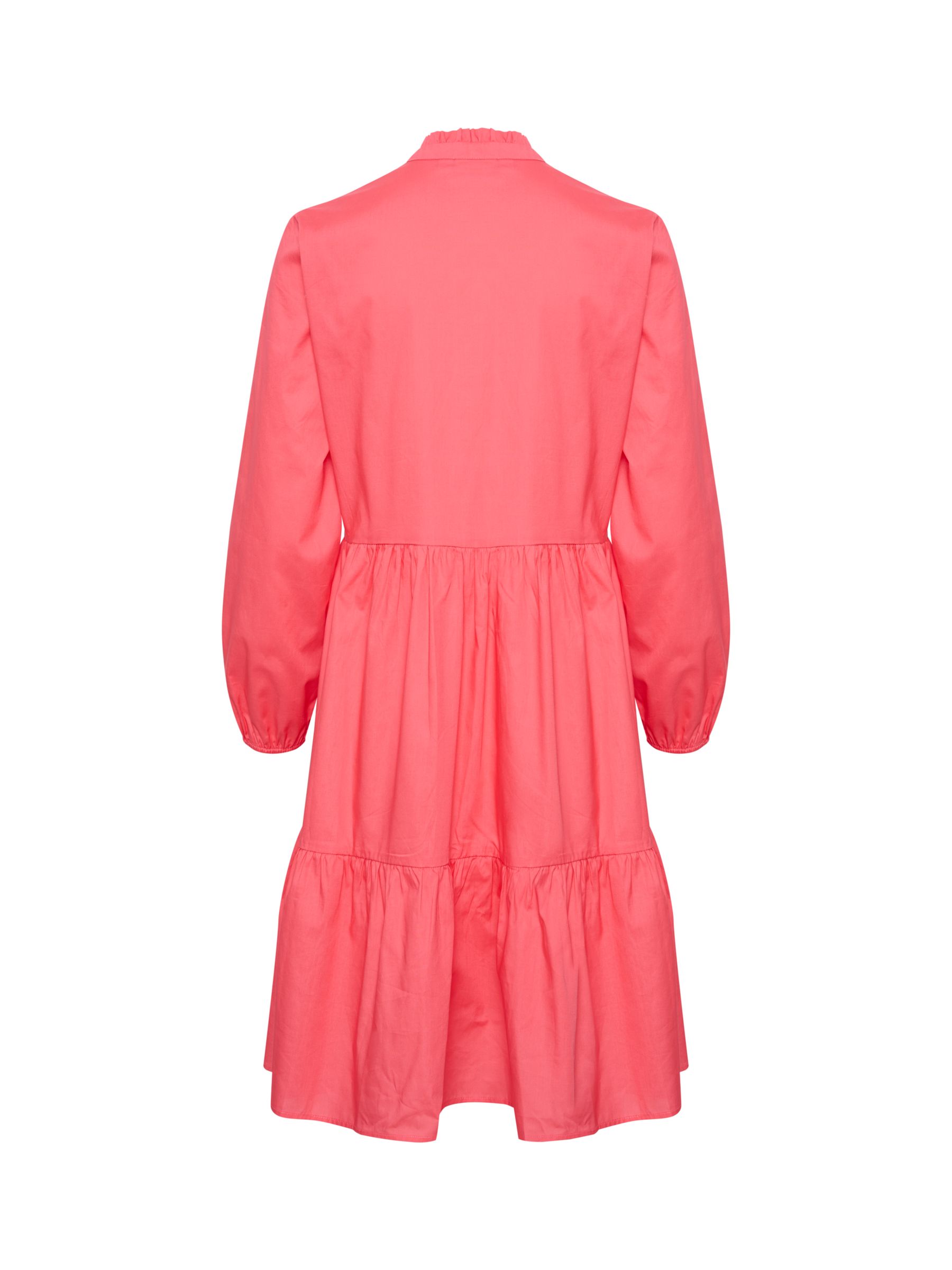 Saint Tropez Louise Tiered Swing Dress, Calypso Coral at John Lewis ...