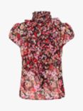 Saint Tropez Lilja Short Sleeve Poppy Print Shirt