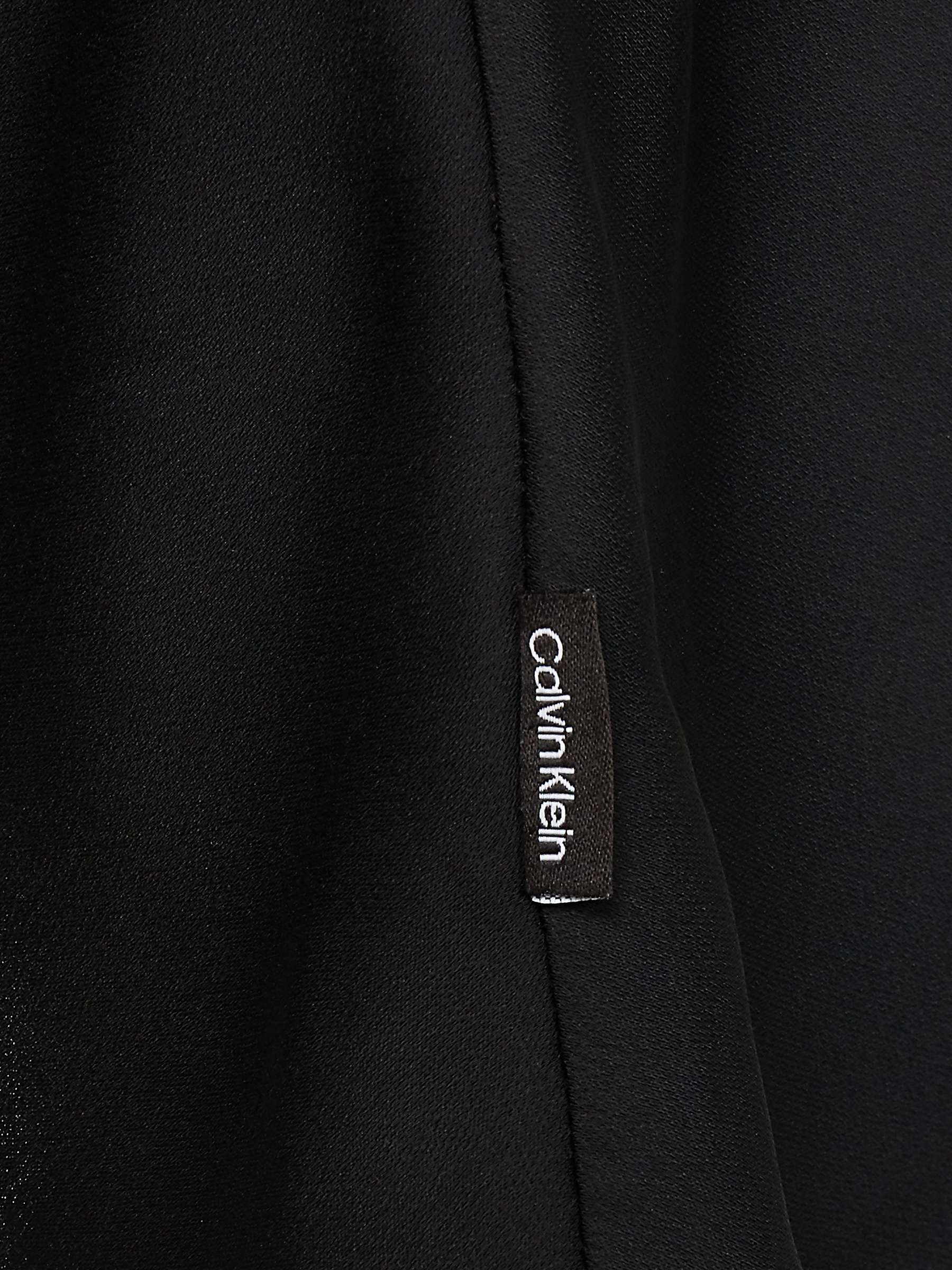 Calvin Klein Bias Cut Midi Skirt, Black at John Lewis & Partners