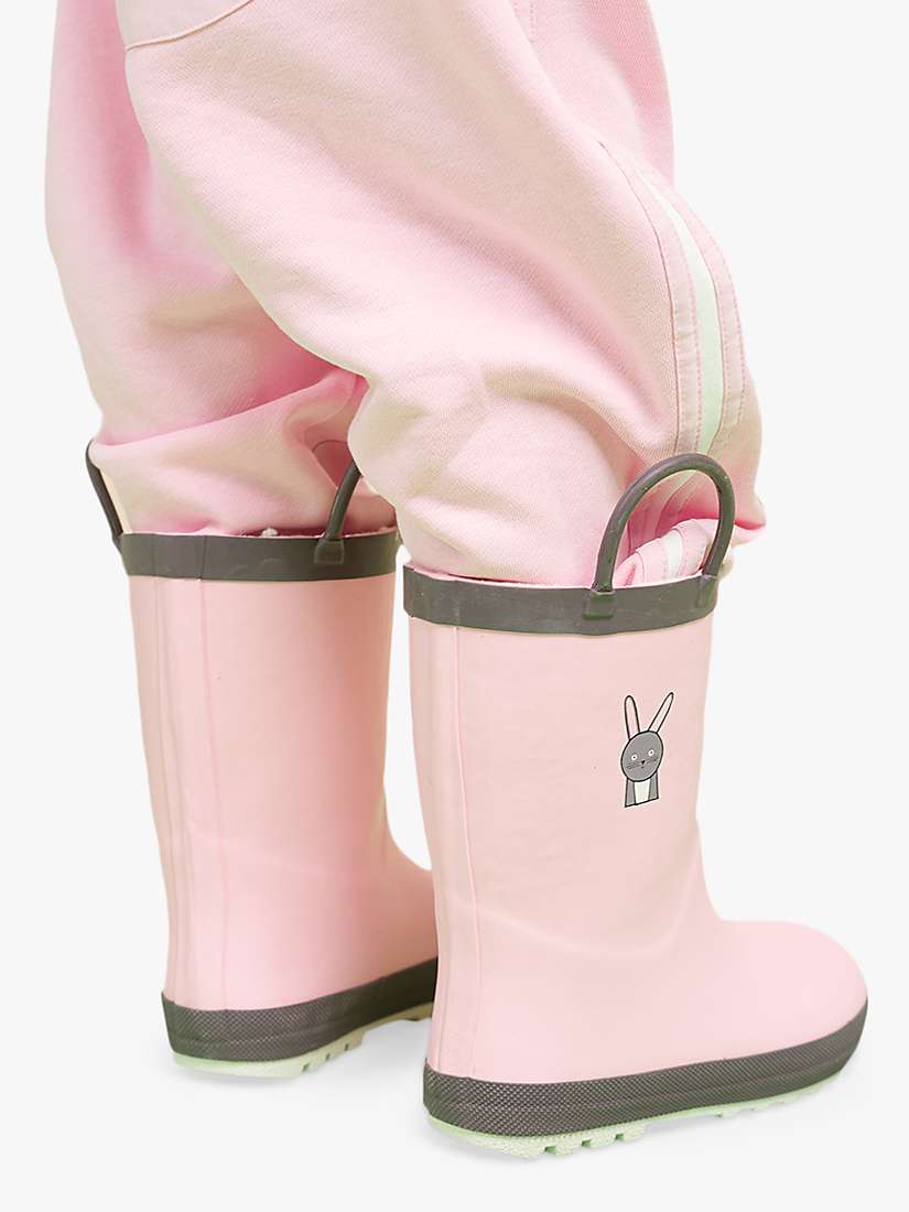 Buy Roarsome Kids' Hop Bunny Wellington Boots, Light Pink Online at johnlewis.com