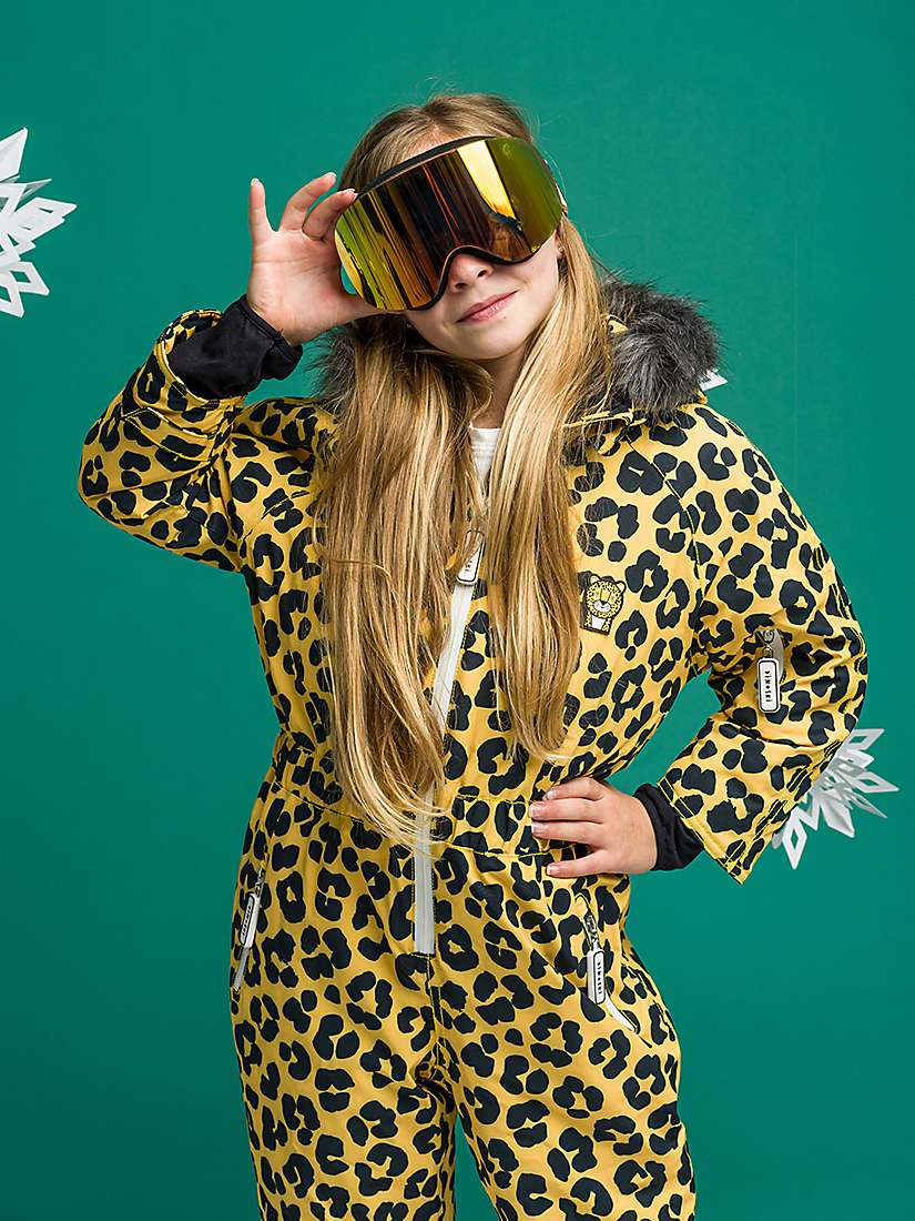 Buy Roarsome Kids' Dash Leopard Waterproof Snowsuit, Yellow Online at johnlewis.com