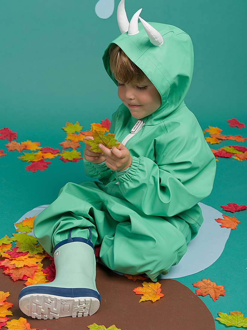 Buy Roarsome Kids' Spike Dinosaur Wellington Boots, Light Green Online at johnlewis.com