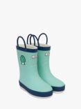 Roarsome Kids' Spike Dinosaur Wellington Boots, Light Green