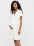 Mamalicious Dinna Short Maternity Dress, White
