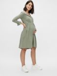 Mamalicious Hazel Jersey Maternity & Nursing Dress, Khaki