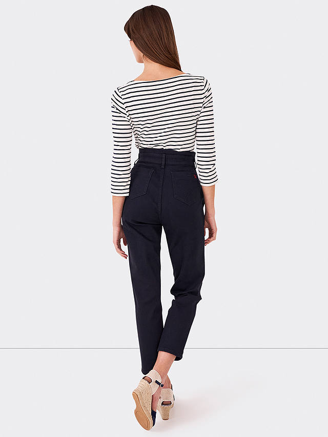 Crew Clothing Cambridge Cropped Trousers, Green at John Lewis & Partners