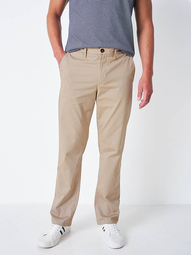 Crew Clothing Straight Fit Chinos, Stone