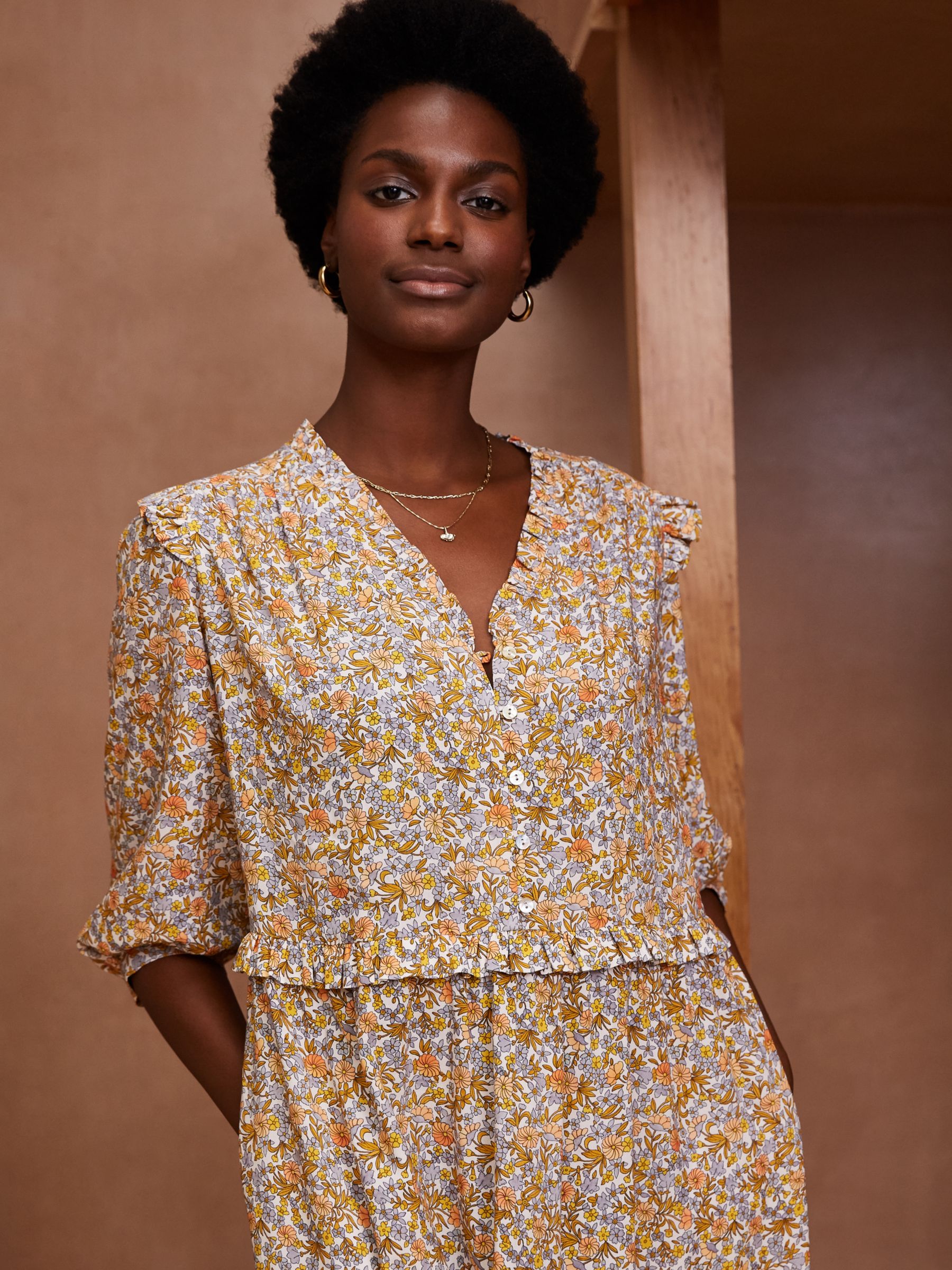 Baukjen Val Floral Tiered Dress, Mango at John Lewis & Partners