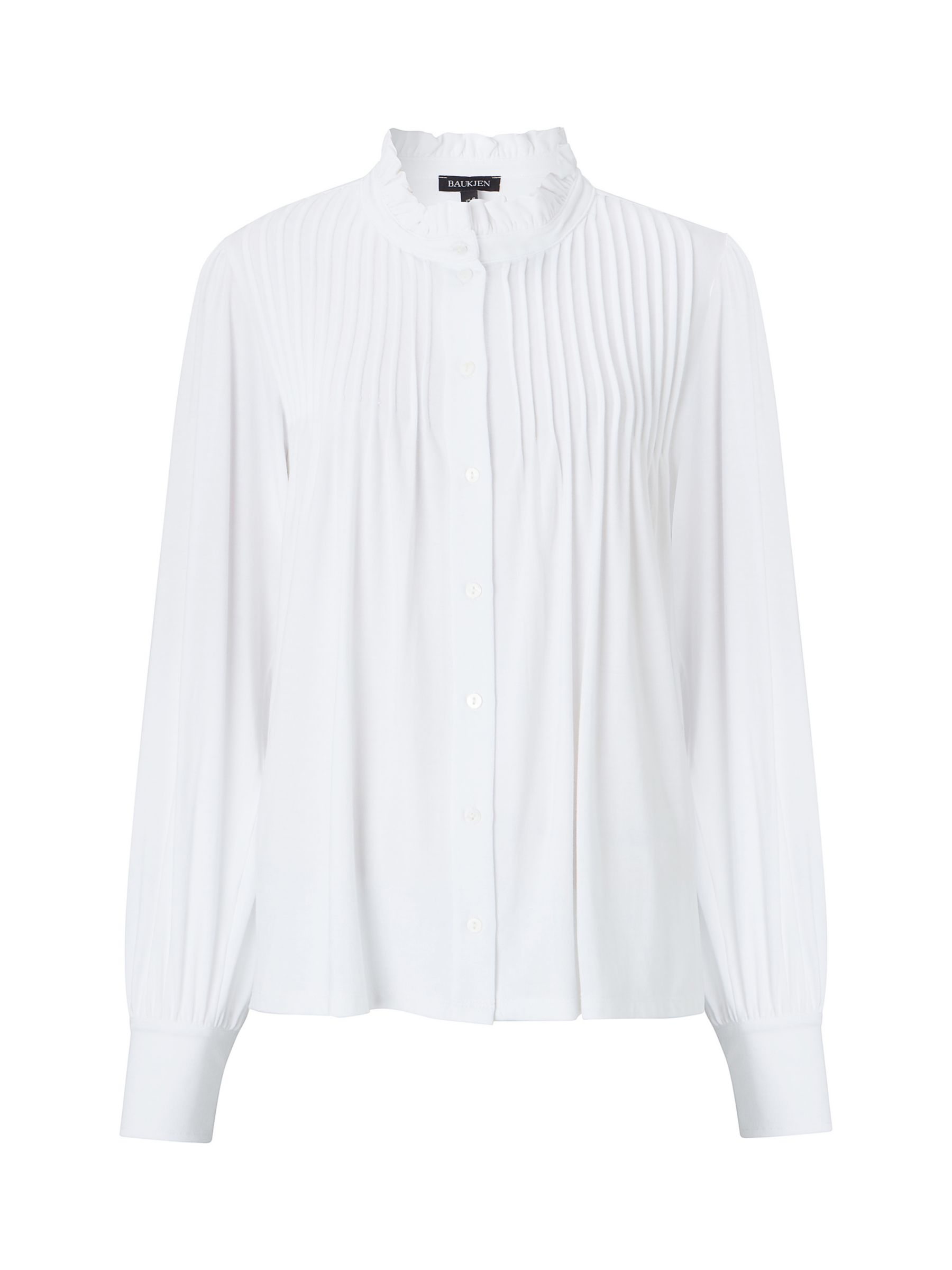 Baukjen Imken Pintuck Shirt, Pure White, 6