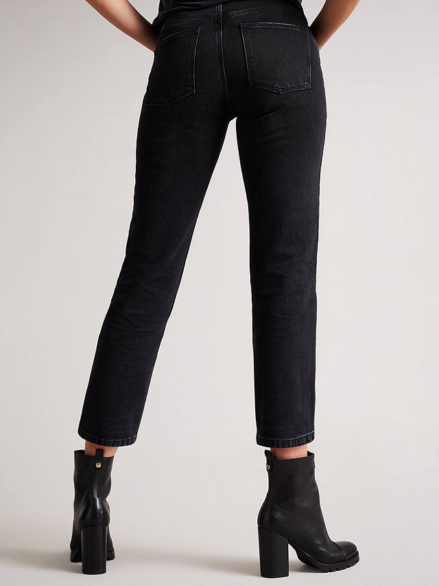 Ted Baker Tisola Cropped Jeans, Black at John Lewis & Partners