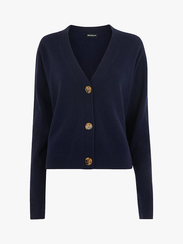 Whistles Cashmere Cardigan, Navy