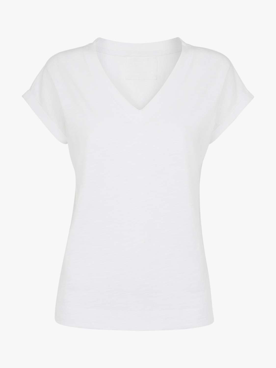 Buy Whistles Willa V Neck Cap Sleeve T-Shirt Online at johnlewis.com