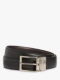 John Lewis 35mm Reversible Leather Belt, Black/Brown at John Lewis &  Partners