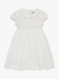 Trotters Willow Kids Rose Hand-Smocked Dress, White
