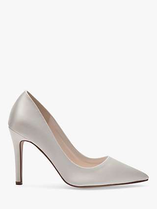 Rainbow Club Coco Pointed Court Shoes, Ivory Satin