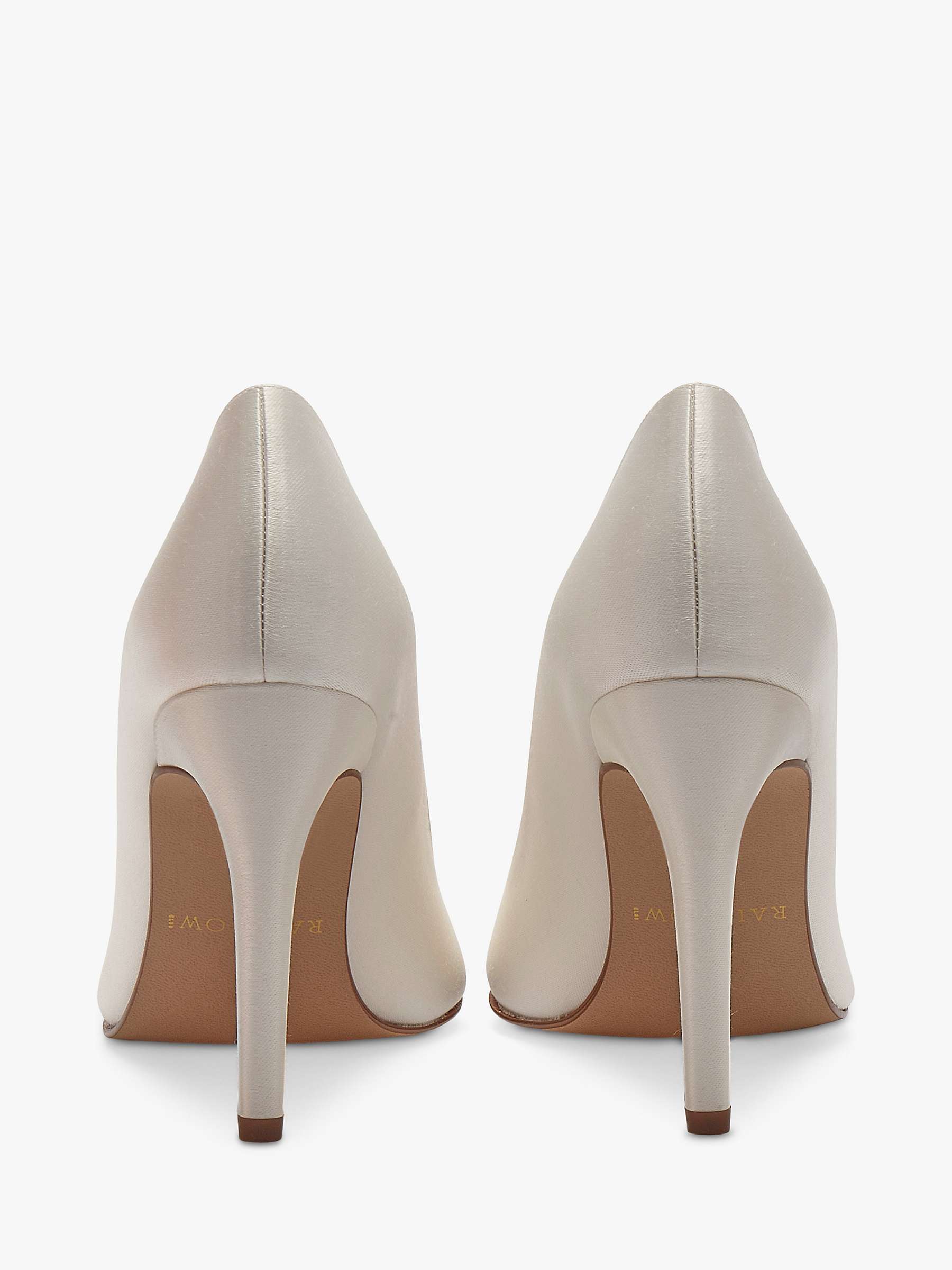 Buy Rainbow Club Coco Pointed Court Shoes, Ivory Satin Online at johnlewis.com