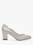Rainbow Club Wide Fit Marie Block Heel Court Shoes, Ivory