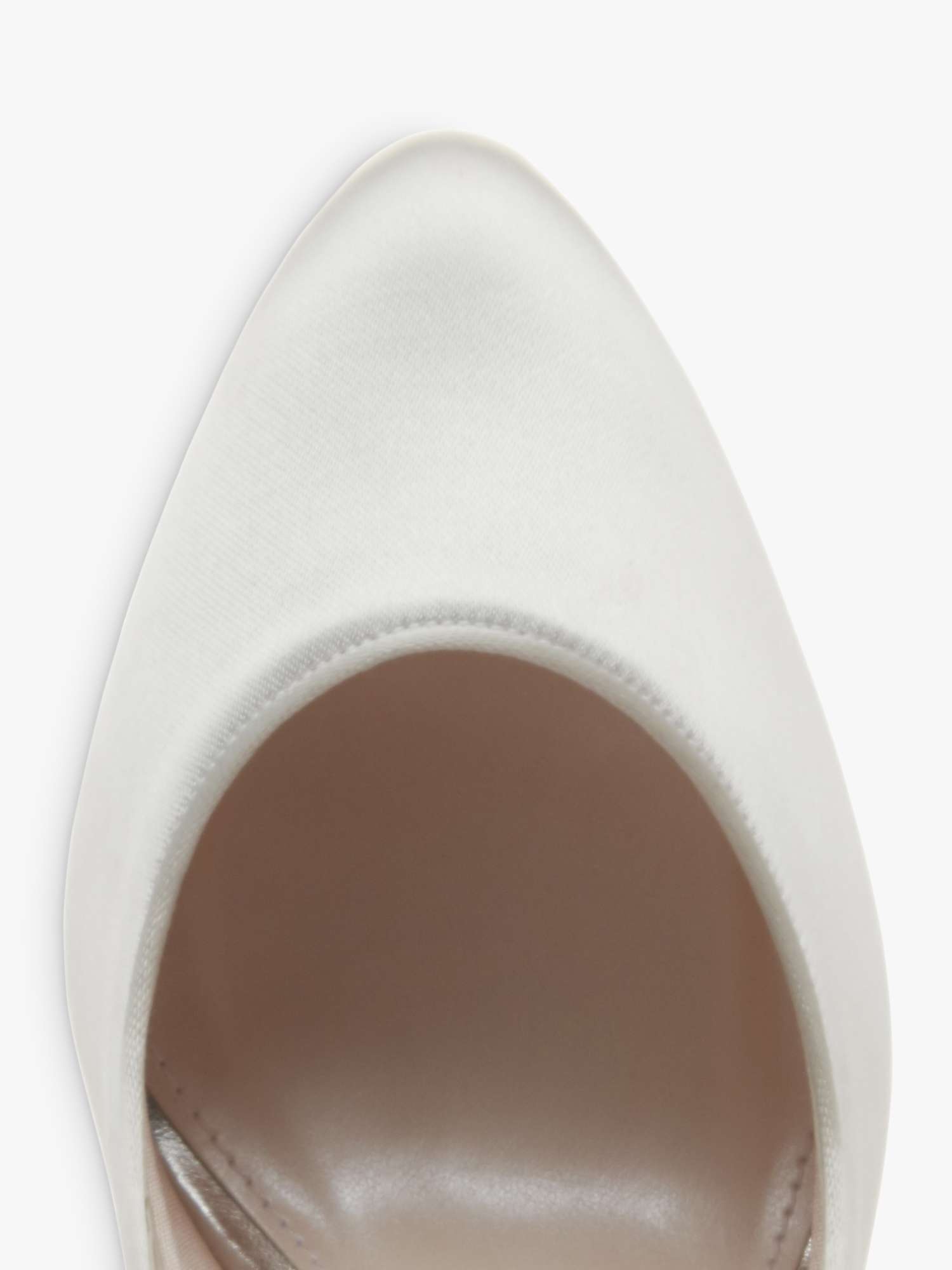 Buy Rainbow Club Willow Embellished Court Shoes, Ivory Satin Online at johnlewis.com