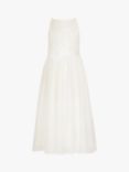 Monsoon Kids' Truth Sequin Maxi Dress, Ivory