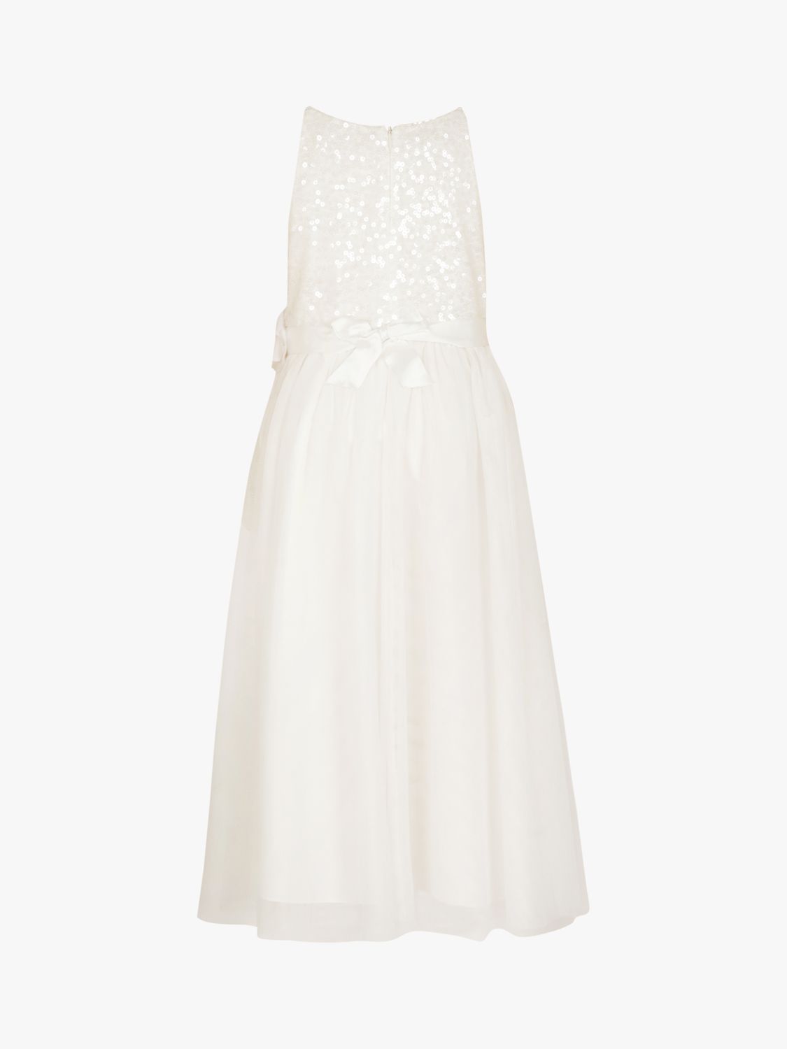 Buy Monsoon Kids' Truth Sequin Maxi Dress, Ivory Online at johnlewis.com