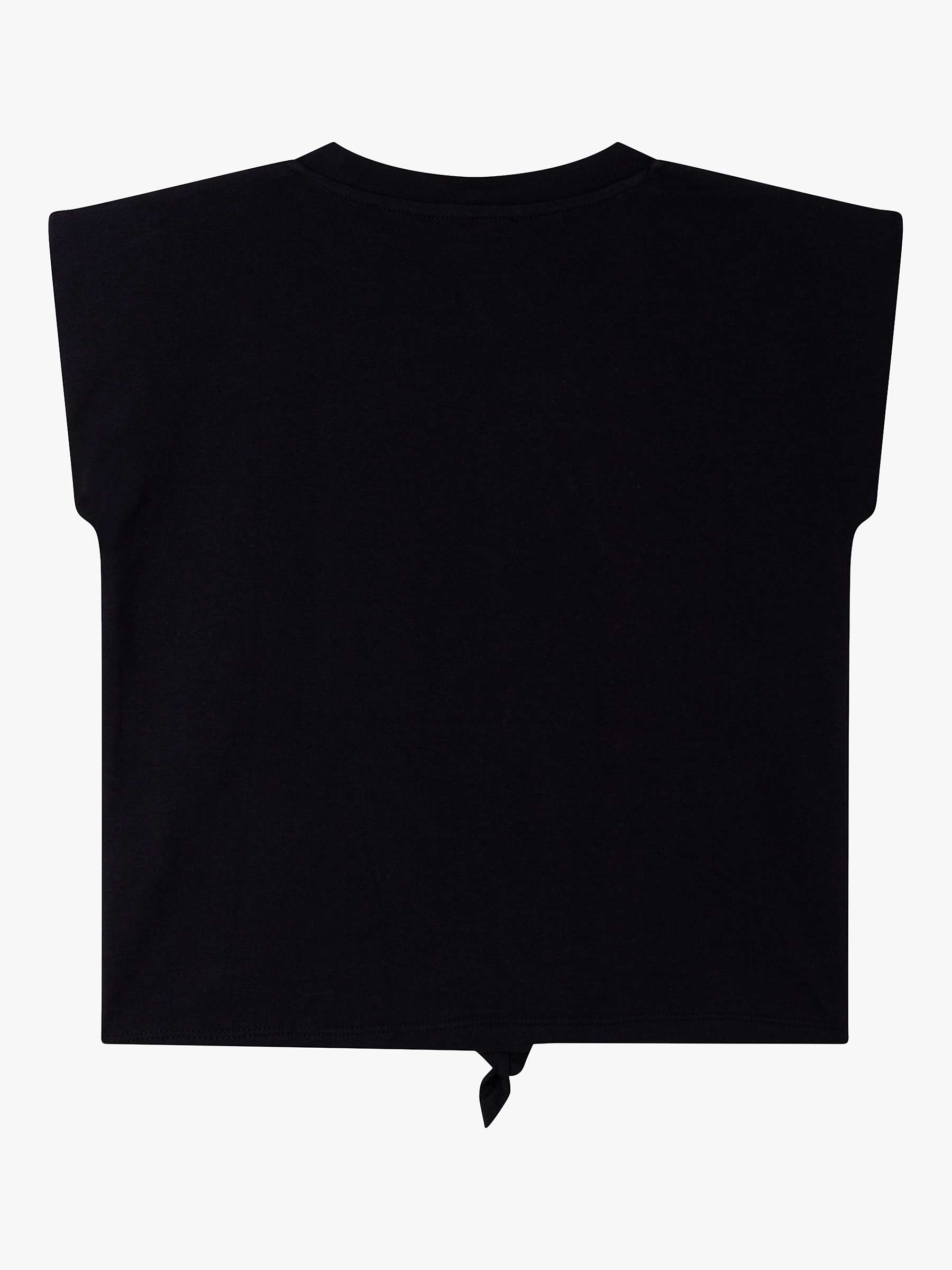Buy DKNY Kids' Logo Front T-Shirt, Black Online at johnlewis.com