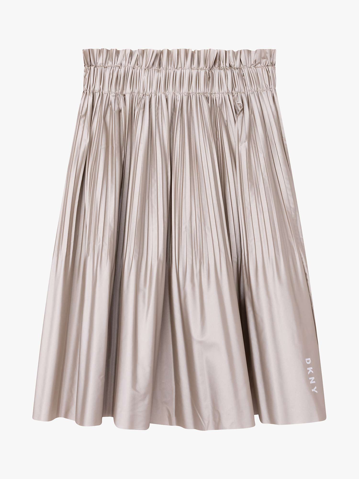 DKNY Kids' Pleated Skirt, Gold at John Lewis  Partners