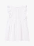 Carrément Beau Baby Embroidered Short Sleeve Dress, White