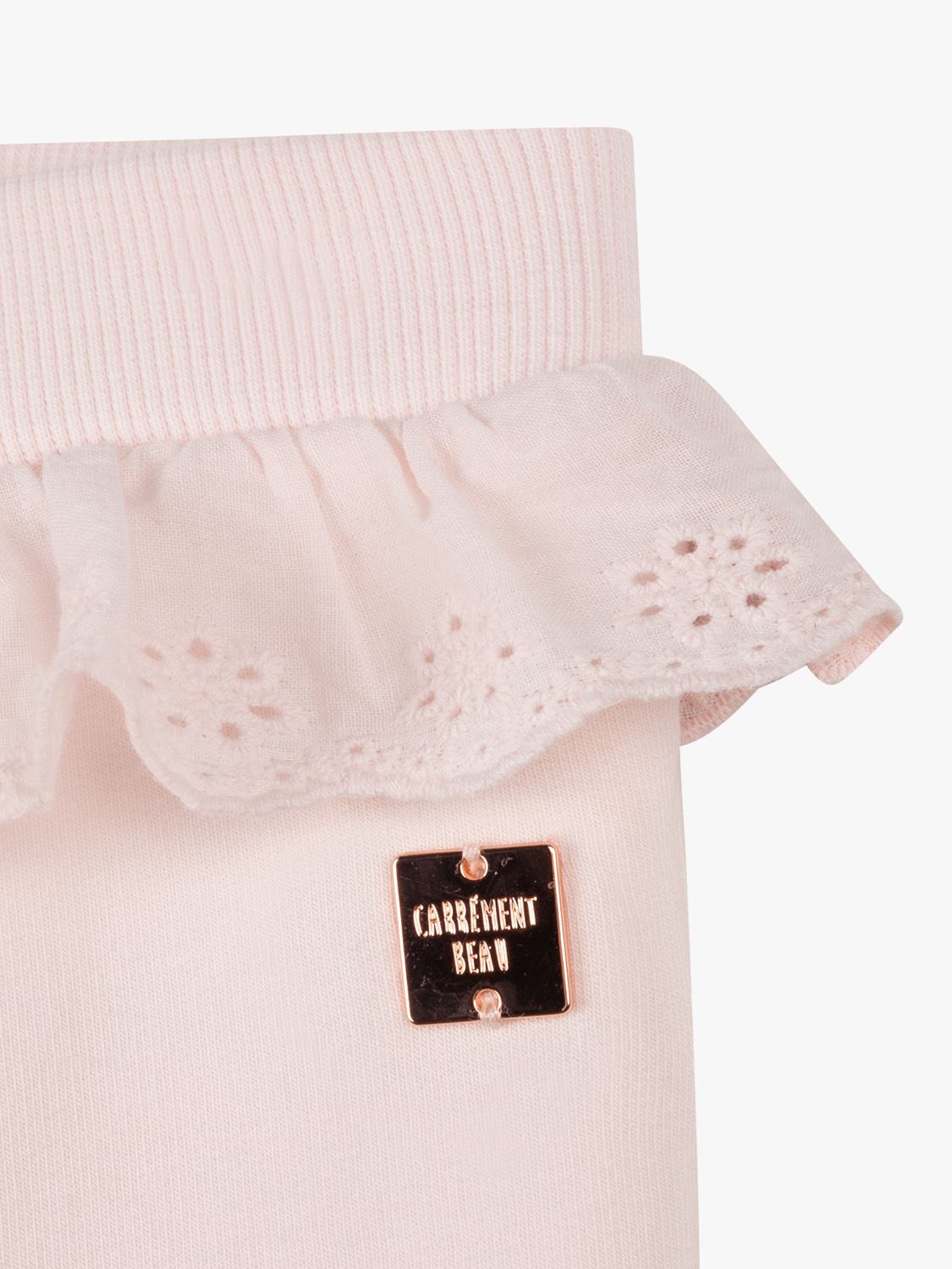 Buy Carrément Beau Baby Organic Cotton Blend Fleece Trousers, Lychee Online at johnlewis.com