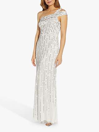 Adrianna Papell Sequin Dress, Ivory