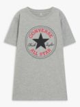 Converse Kids' Chuck Logo Patch T-Shirt, Grey