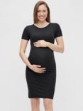 Mamalicious Sanny Short Sleeve Maternity Dress, Black