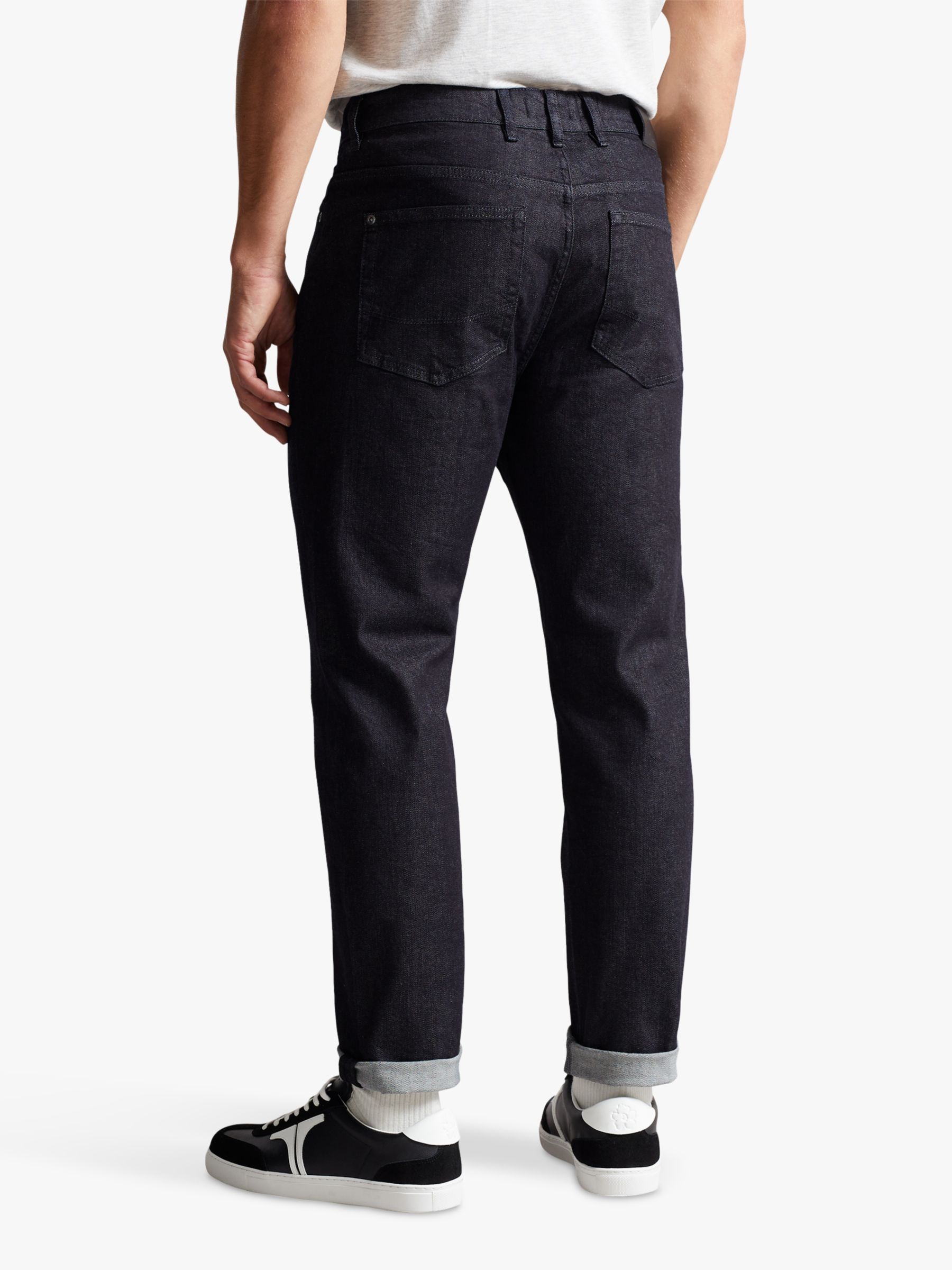 Ted Baker Finchly Slim Jeans, Navy Blue at John Lewis & Partners