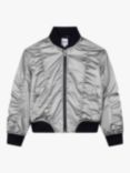 BOSS Kids' Bomber Jacket, Silver