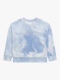 HUGO BOSS Kids' Tie Dye Logo Sweatshirt, Light Sky