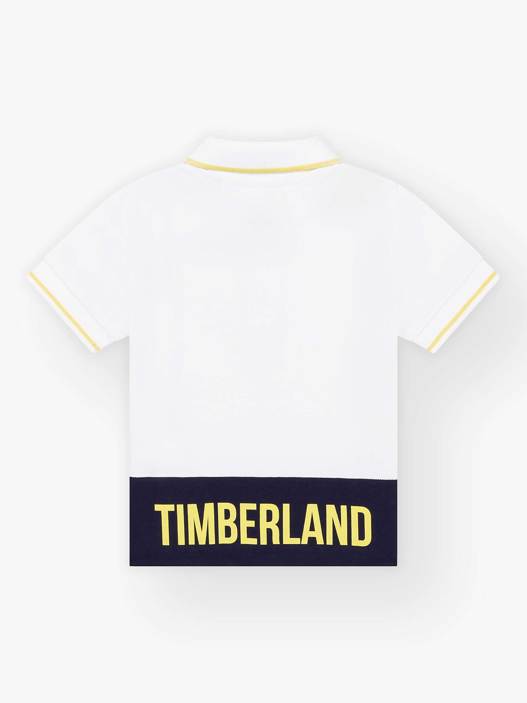 Buy Timberland Baby Wave Logo Polo Shirt, White Online at johnlewis.com