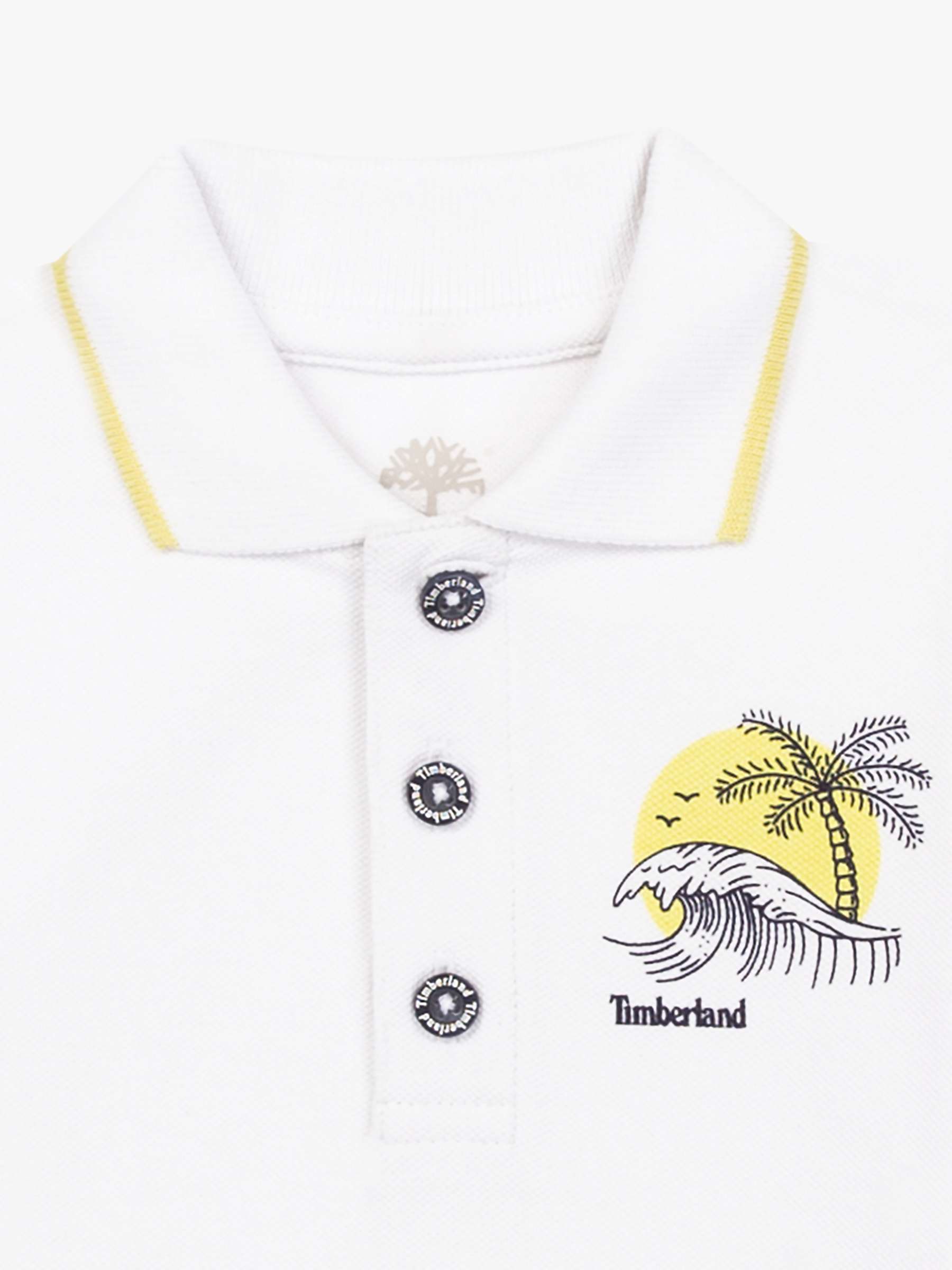 Buy Timberland Baby Wave Logo Polo Shirt, White Online at johnlewis.com