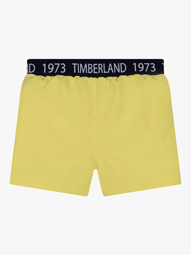 Timberland Baby Logo Swimming Shorts, Jaune Tendre