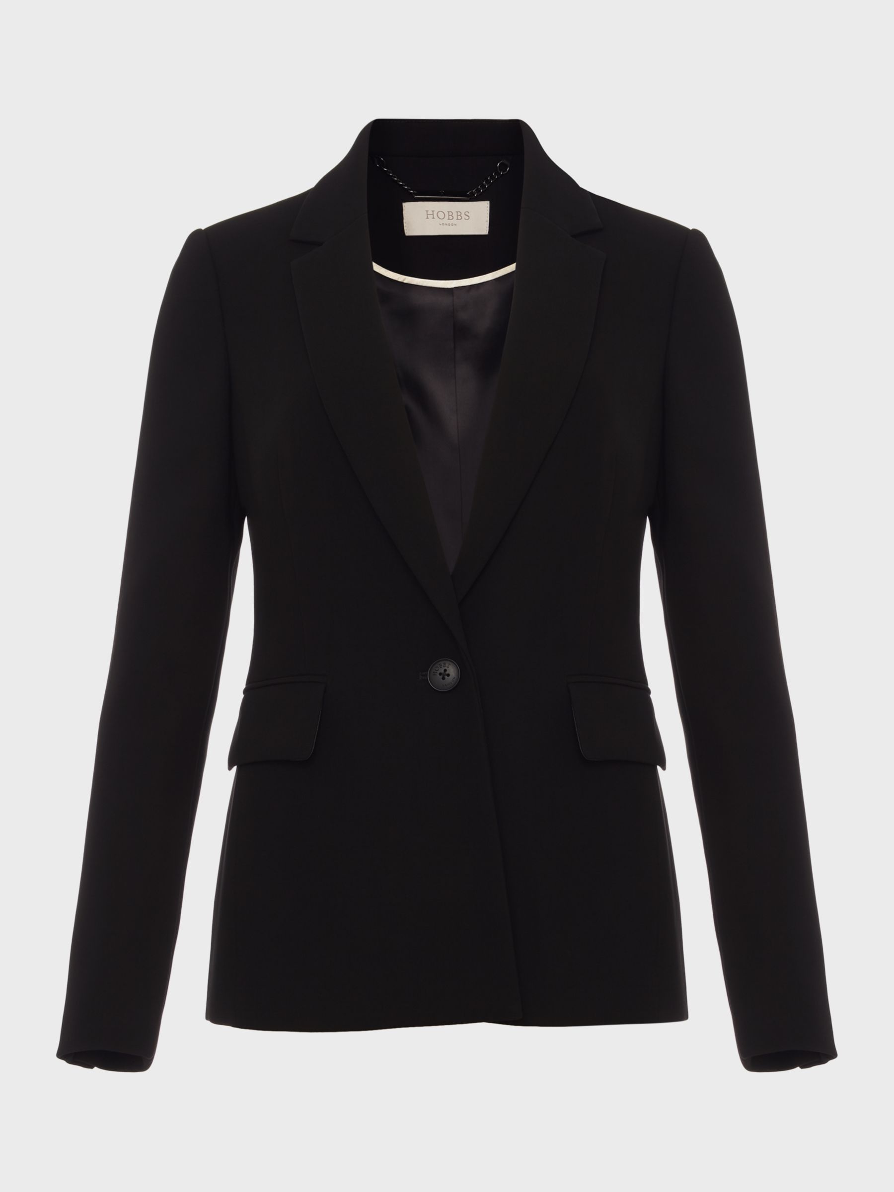 Hobbs Alva Longline Jacket, Black at John Lewis & Partners