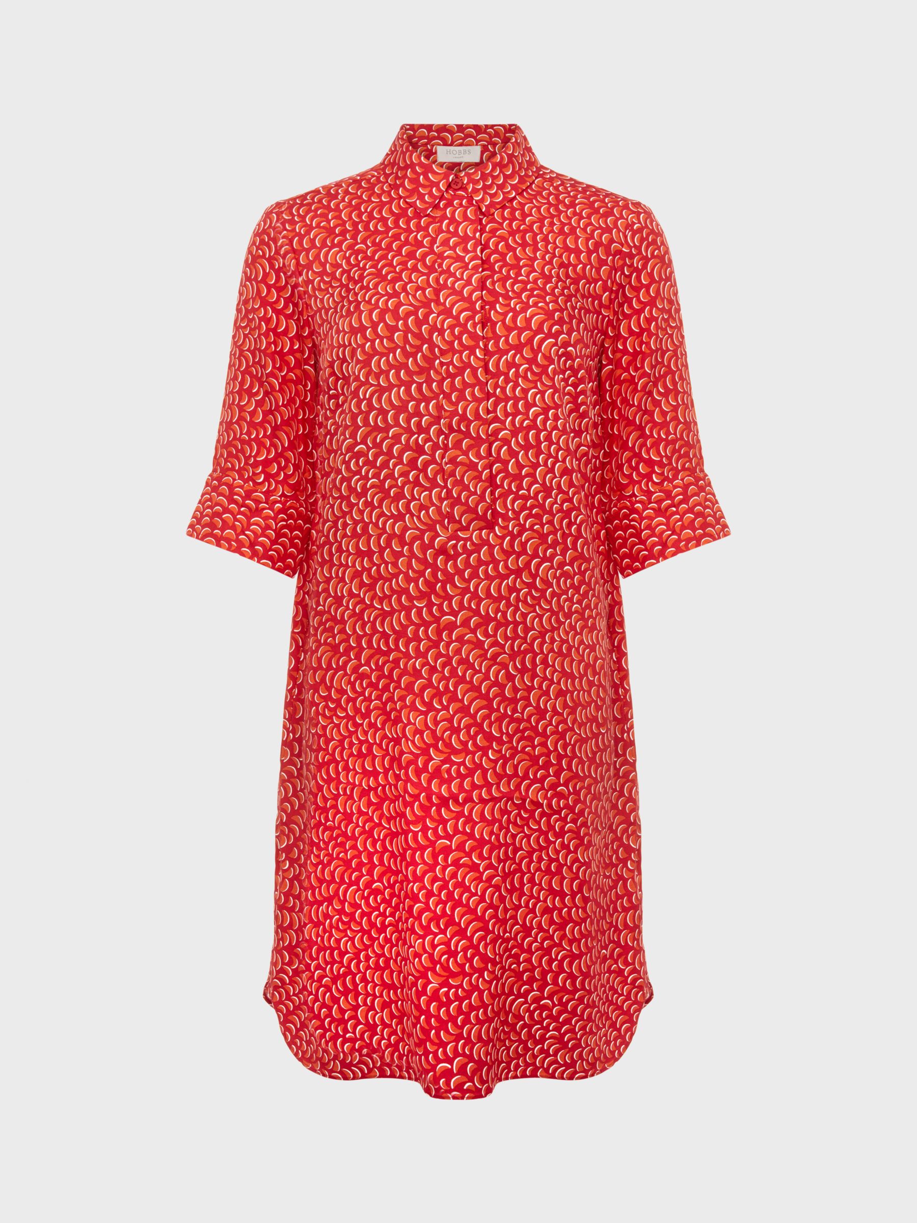 Buy Hobbs Marciella Tunic Dress, Orange Online at johnlewis.com