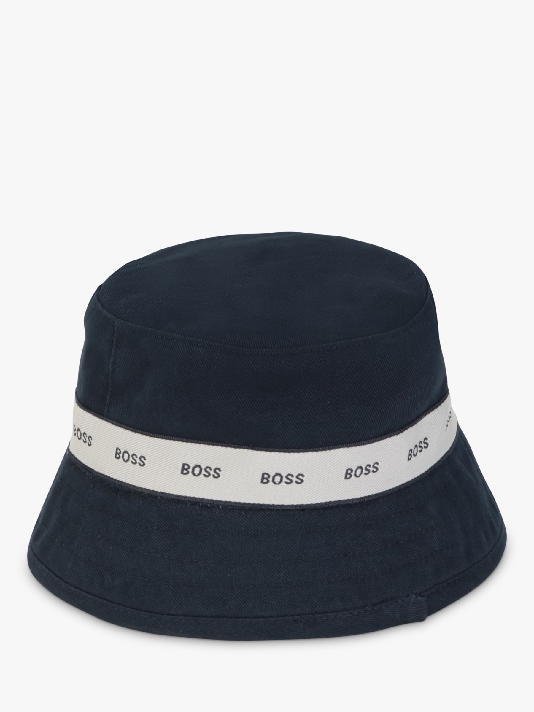 HUGO BOSS Baby Reversible Bucket Hat, Blue Cargo, 6 months
