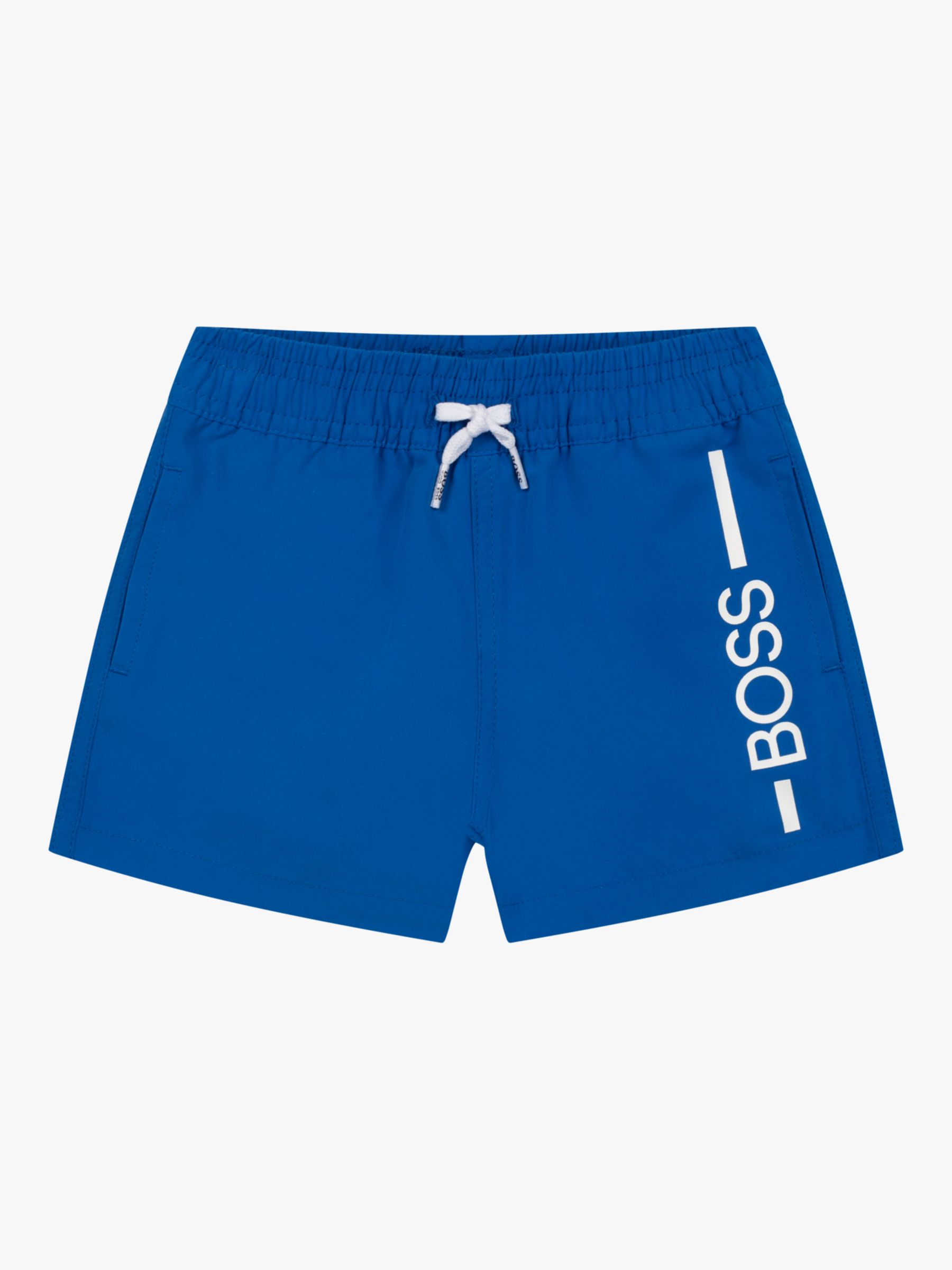 HUGO BOSS Baby Logo Swim Shorts, Bleu Royal
