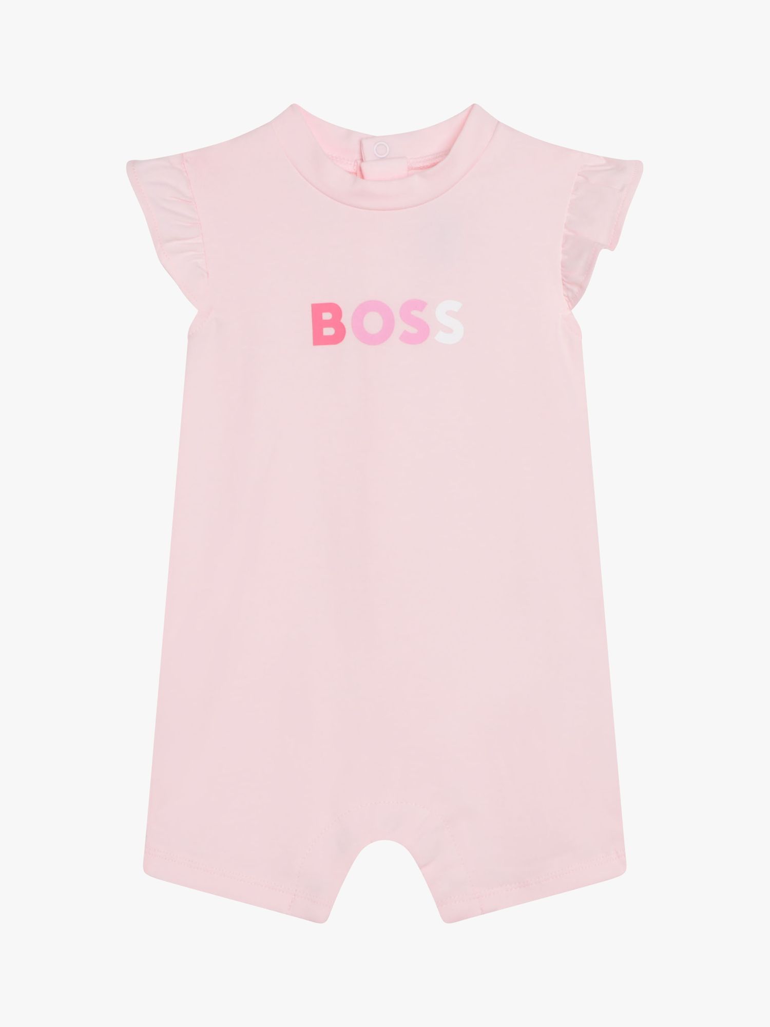 HUGO BOSS Baby Logo Frill Sleeve Romper