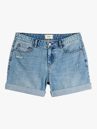 HUSH Denim Shorts, Pale Blue 