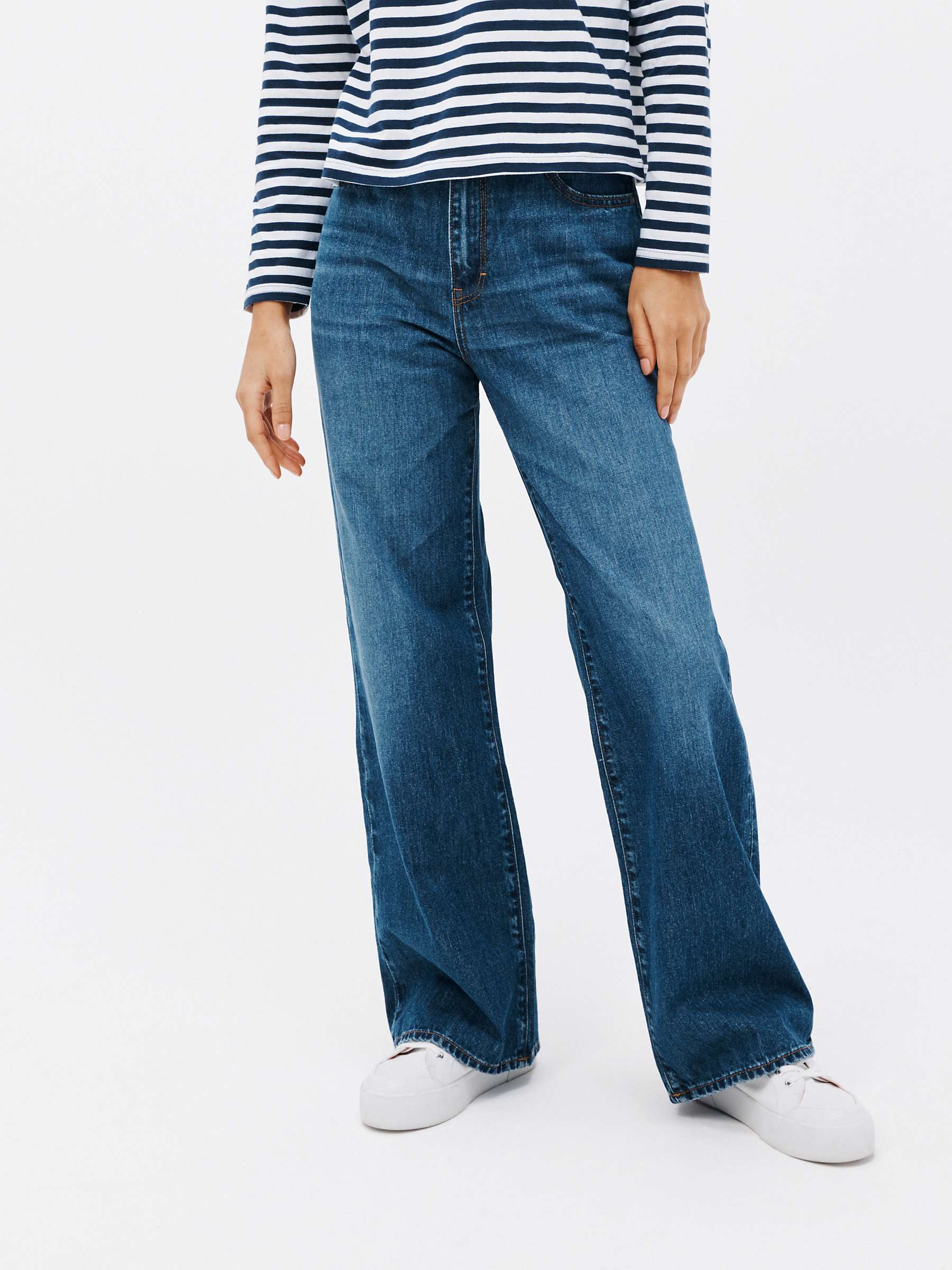 Buy John Lewis ANYDAY Plain Wide Leg Jeans Online at johnlewis.com